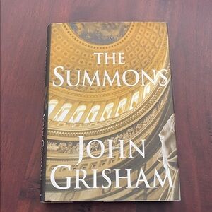 The Summons by John Grisham - Hardcover Book in Gold and White